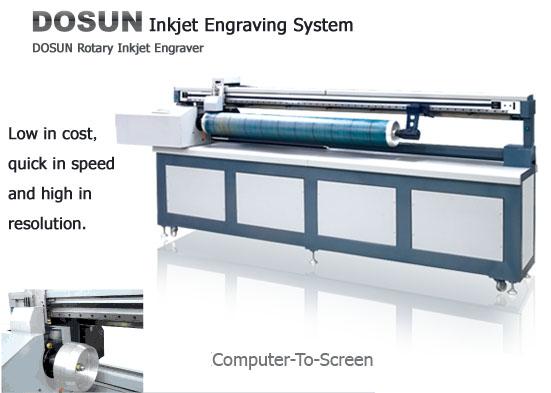 Textiel Industriële Digitale Roterende Inkjet-Graveur, het computer-aan-Scherm Inkjet-de Machine van de het Schermgravure 0