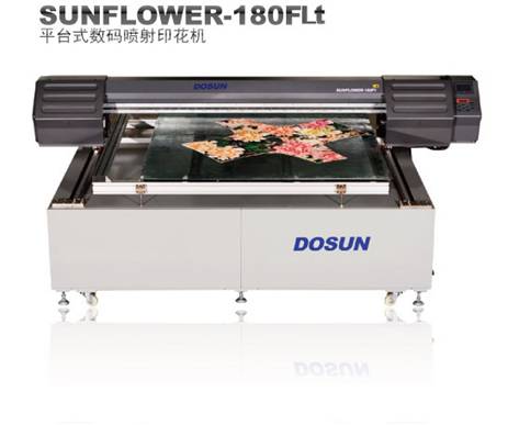 Hoge Resolutie1440dpi Textielinkjet Digitale Flatbed Printer, 1800mm × 1500mm 0